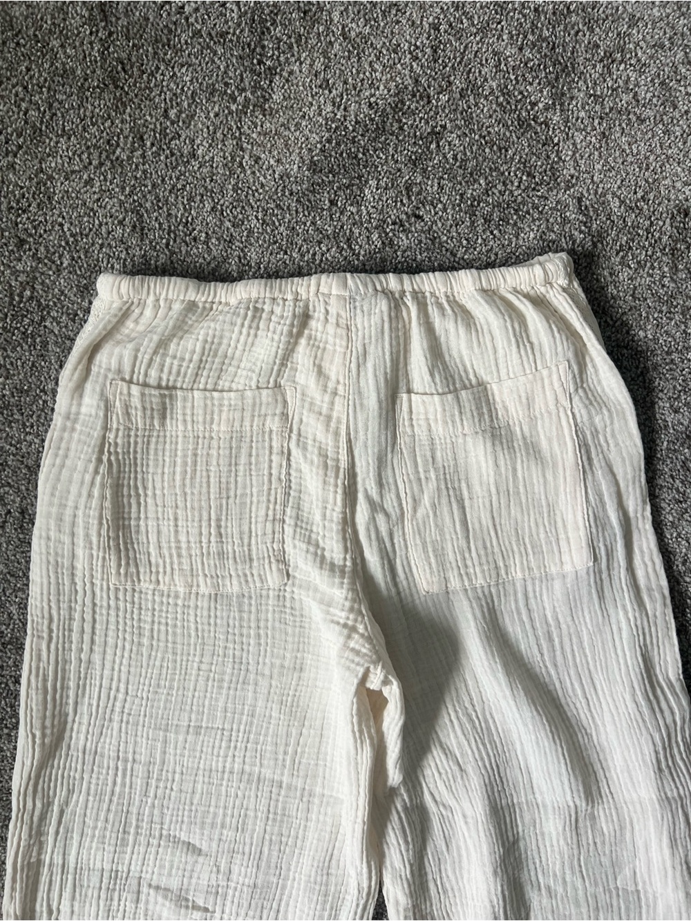 Universal Thread Cream Wide-Leg Drawstring Pants - Picture 5 of 8